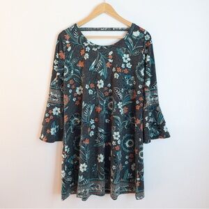 Angie Floral Bell Sleeve Dress
